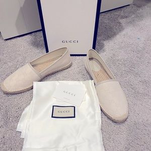 Like New Gucci espadrille cream color!